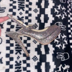 Gold glitter pump sandals INC- size 7 1/2 M